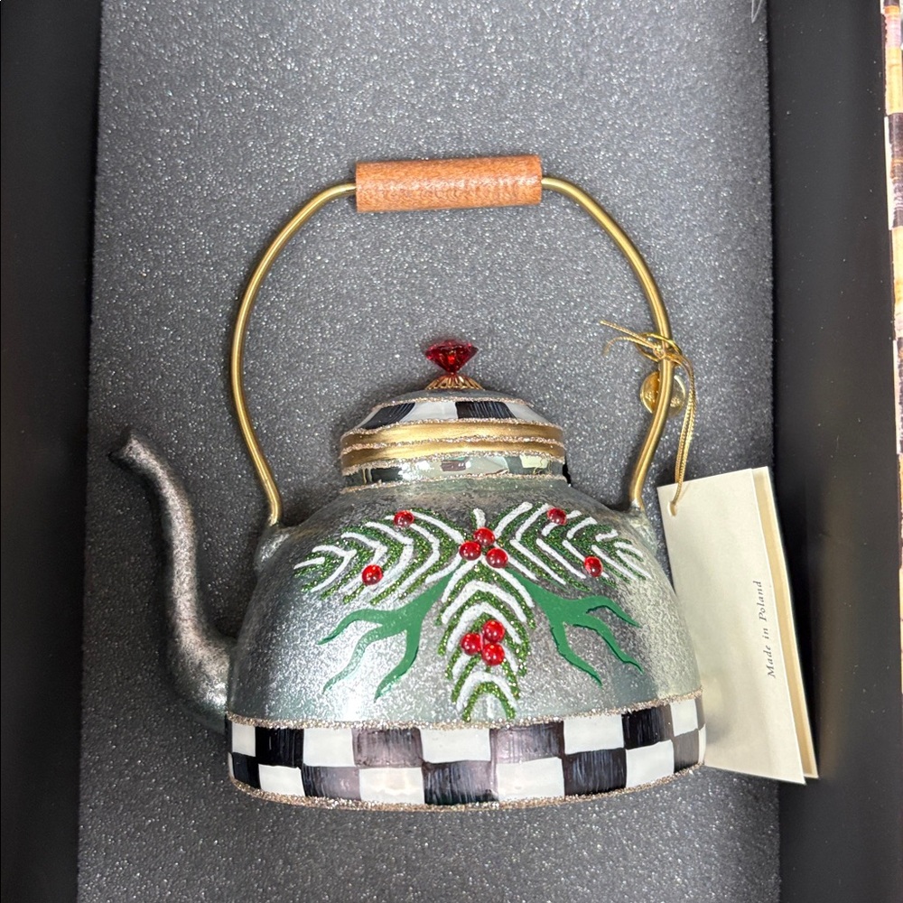 Mackenzie Childs tea pot ornament